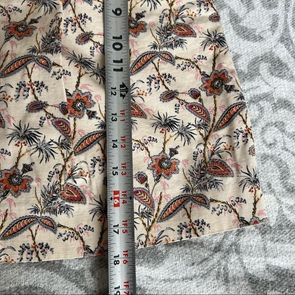 Zara Woman Floral Fitted Tulip High Paper Bag Waist Mini Skirt w/ Pockets - Picture 4 of 11